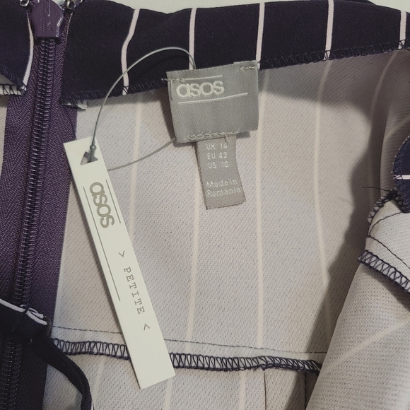 NWT ASOS Wrap Jumpsuit Navy Size 10 - Picture 9 of 14